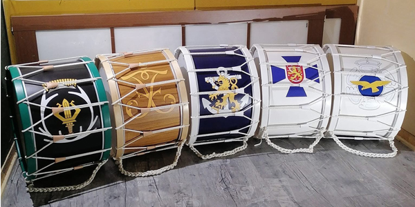 Saari-rummut käsintehty suomalainen rumpusetti